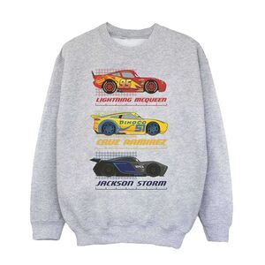 Cars Boys Racer Profile Cotton Sweatshirt / Sports Grey